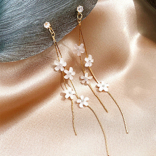 2022 New Design Irregular U-shaped Gold Color Earrings For Woman Korean Crystal Fashion Jewelry Unusual Accessories Party Girls