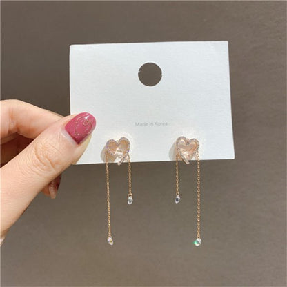 Fashion Butterfly Tassel Drop Earrings For Women Trendy Shiny Moon Star Pearls Dangle Earrings Korean Jewelry Girls Party Gifts