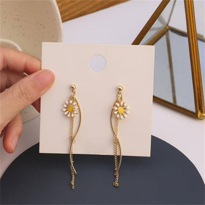 Fashion Butterfly Tassel Drop Earrings For Women Trendy Shiny Moon Star Pearls Dangle Earrings Korean Jewelry Girls Party Gifts