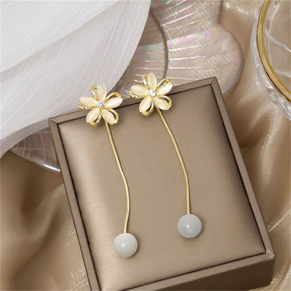 Fashion Butterfly Tassel Drop Earrings For Women Trendy Shiny Moon Star Pearls Dangle Earrings Korean Jewelry Girls Party Gifts